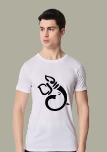 gajpati half sleeve men round neck t-shirt