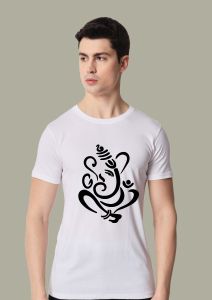 gajpati half sleeve men round neck t-shirt