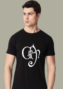 ganpati half sleeve men round neck t-shirt