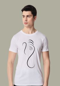 gajpati half sleeve men round neck t-shirt