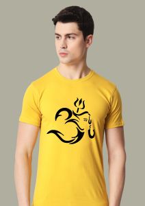 ganpati bapa half sleeve men round neck t-shirt