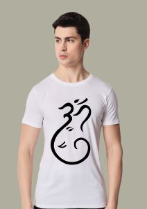 gajpati half sleeve men round neck t-shirt