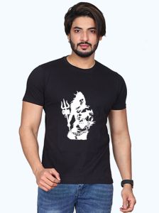Shiva half sleeve men round neck t-shirt