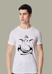 gajpati half sleeve men round neck t-shirt