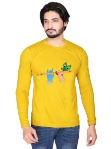 krishna full sleeve men round neck t-shirt