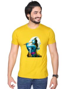 krishna half sleeve men round neck t-shirt