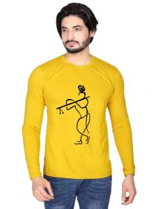 Men’s Krishna Cotton Full Sleeve T-Shirt Round Neck