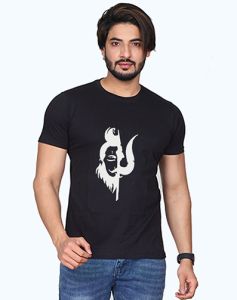 shiva half sleeve men round neck t-shirt