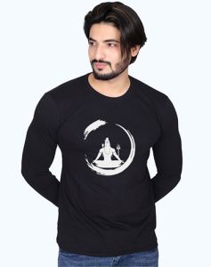 Bio-Wash Cotton Shiva Full Sleeve T-Shirt for Men
