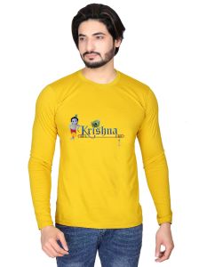 Men’s Krishna Relaxed Fit Full Sleeve T-Shirt | Printonn