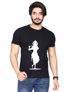 krishna half sleeve men round neck t-shirt