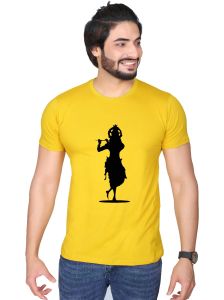 krishna half sleeve men round neck t-shirt