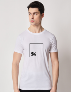 Self Love half sleeve men round neck t-shirt