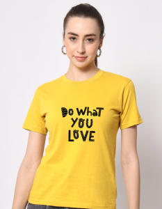 Do What You Love half sleeve women round neck t-shirt