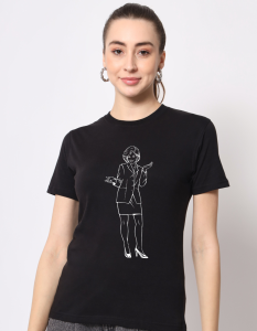 Women Icon half sleeve women round neck t-shirt