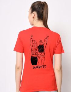 Best Friend half sleeve women round neck t-shirt