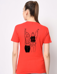 Best Friend half sleeve women round neck t-shirt