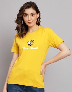 Bee Kind half sleeve women round neck t-shirt