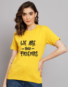 Best Friend half sleeve women round neck t-shirt
