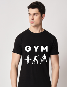 GYM half sleeve men round neck t-shirt