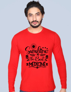 Sunshine Medicine full sleeve men round neck t-shirt