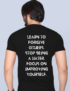 Learn To Forgive half sleeve men round neck t-shirt