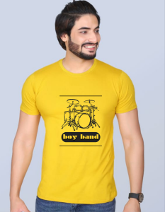 Boy Band half sleeve men round neck t-shirt