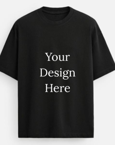 Black Oversize  half sleeve men round neck t-shirt