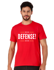 defence half sleeve men round neck t-shirt