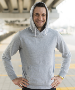 Men Grey Hoodie 