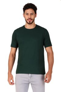green half sleeve men round neck t-shirt