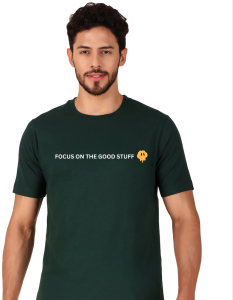 quotes half sleeve men round neck t-shirt