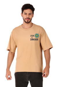 dreams half sleeve men round neck t-shirt