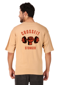 gym half sleeve men round neck t-shirt
