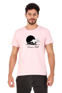 ocean half sleeve men round neck t-shirt