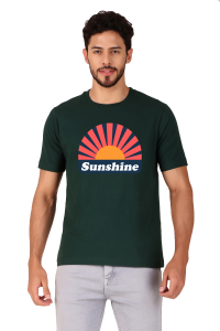 sunshine half sleeve men round neck t-shirt