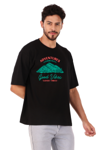 adventure half sleeve men round neck t-shirt