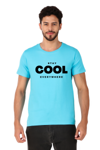 quotes half sleeve men round neck t-shirt