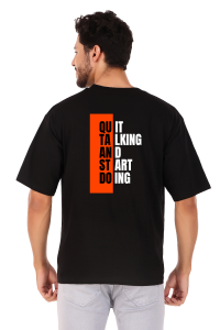 quotes half sleeve men round neck t-shirt