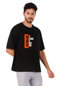 quotes half sleeve men round neck t-shirt