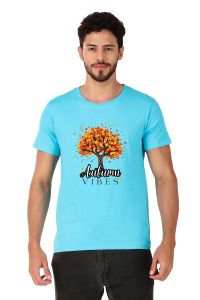 vibes half sleeve men round neck t-shirt