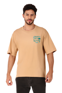 travel half sleeve men round neck t-shirt