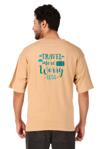 travel half sleeve men round neck t-shirt