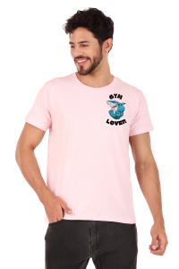 gym half sleeve men round neck t-shirt