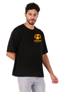 summer half sleeve men round neck t-shirt