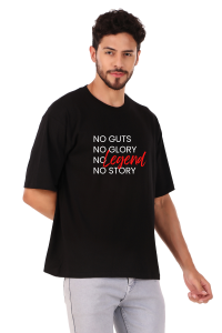 quotes half sleeve men round neck t-shirt
