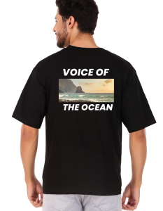 ocean half sleeve men round neck t-shirt
