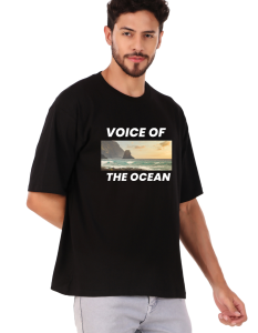 ocean half sleeve men round neck t-shirt
