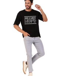 Hope half sleeve men round neck t-shirt