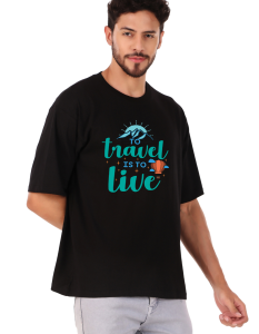 travel half sleeve men round neck t-shirt